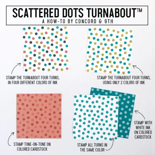 Concord & 9th - Scattered Dots Turnabout™ Stamp