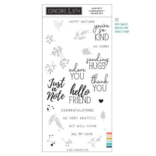 Concord & 9th - Harvest Wreath Turnabout™ Stamp Set