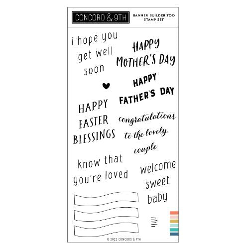Concord & 9th - Banner Builder Too Stamp Set