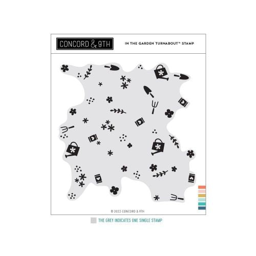 Concord & 9th Clear Stamps 6"X6" In The Garden Turnabout