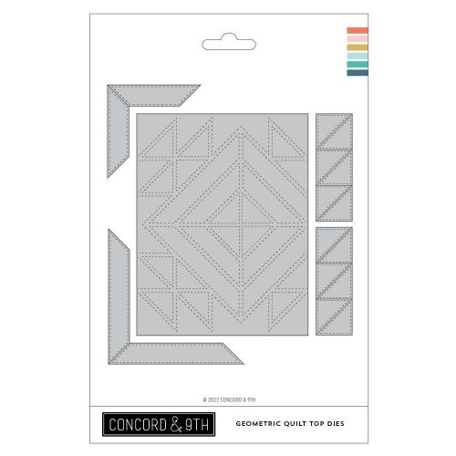 Concord & 9th Dies Geometric Quilt Top