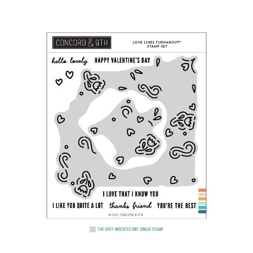 Concord & 9th - Love Lines Turnabout™ Stamp Set 6 x 6