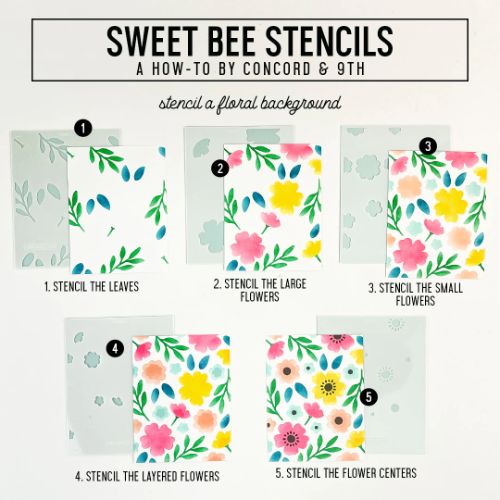 Concord & 9th - Sweet Bee Stencil Pack