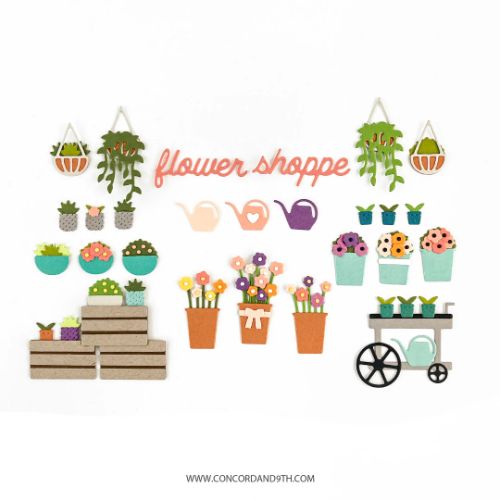 Concord & 9th - Flower Shoppe Stamp Set 3 x 4