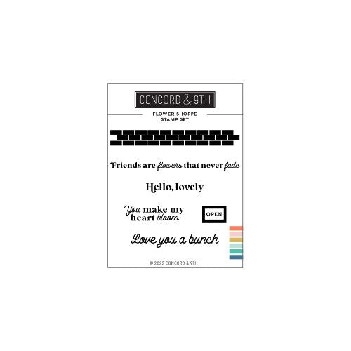 Concord & 9th - Flower Shoppe Stamp Set 3 x 4