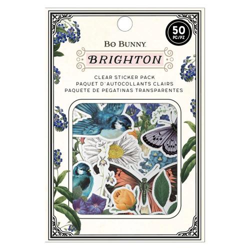 American Crafts Bo Bunny Brighton Clear Sticker Pack (50pcs)