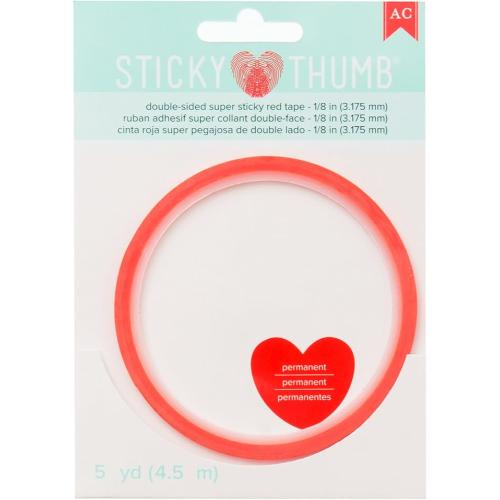 American Crafts - Sticky Thumb - Double-sided Super Sticky Red Tape 1/8 in