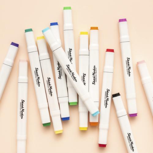 American Crafts Sketch Markers - Dual Tip Alcohol Markers (PINK)