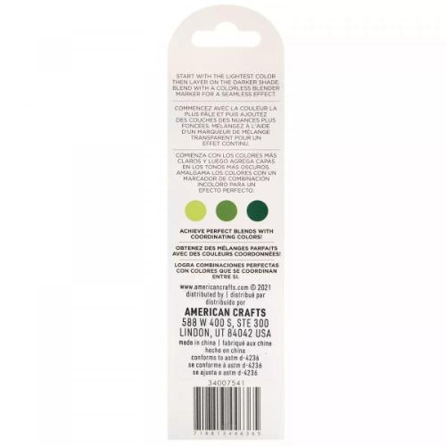 American Crafts Sketch Markers - Dual Tip Alcohol Markers (GREEN)