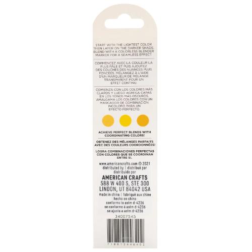 American Crafts Sketch Markers - Dual Tip Alcohol Markers (YELLOW)