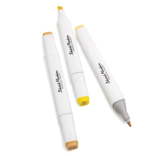 American Crafts Sketch Markers - Dual Tip Alcohol Markers (YELLOW)