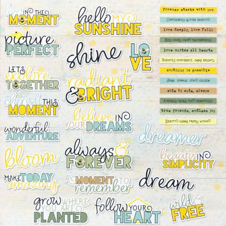 49 And Market Chipboard Set-Botanical Buzz