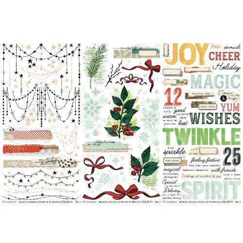 49 And Market Rub-On Transfer Set-Essential, Mistletoe And Memories - Postage as per Actual