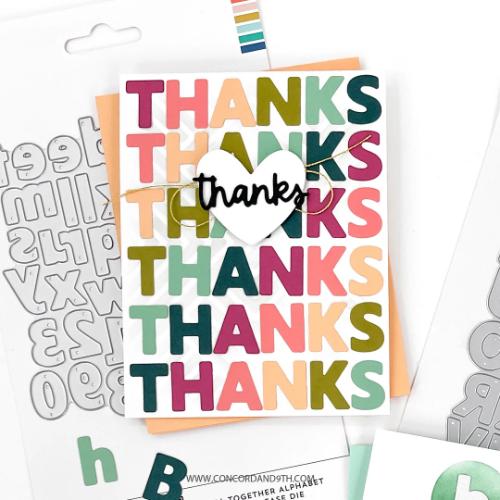 Concord & 9th - All Together Alphabet Uppercase and Lowercase Die Bundle - Postage as per actual