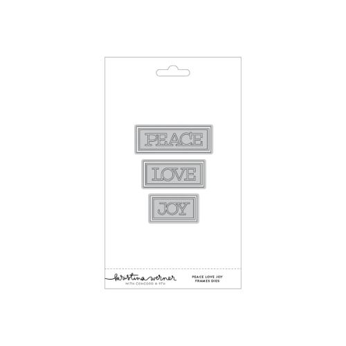 Concord & 9th - Peace Love Joy Frames Dies (set of 6)