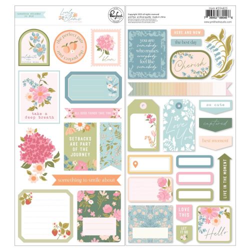 Pinkfresh Studio - Lovely Blooms: Cardstock Stickers - Postage as per Actual