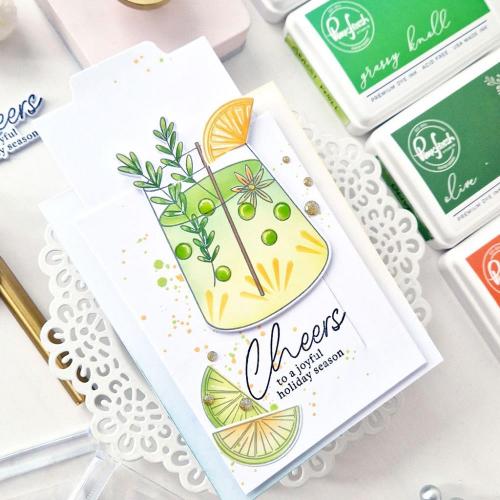 Pinkfresh Studio - Holiday Spirit stencil