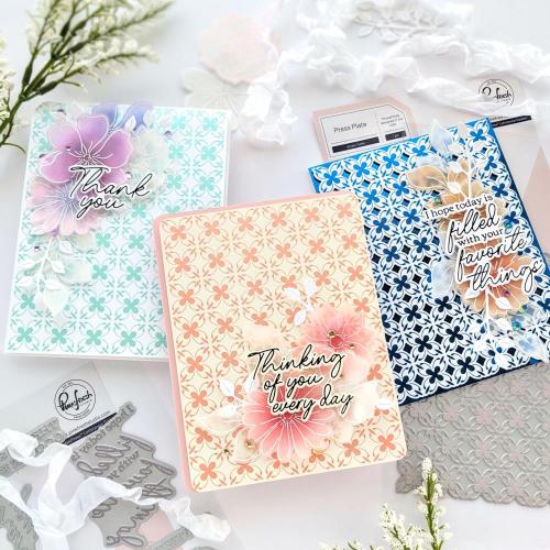 Pinkfresh Studio - Favorite Things Sentiments press plate
