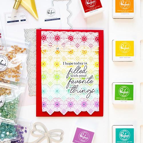 Pinkfresh Studio - Medallion Border press plate