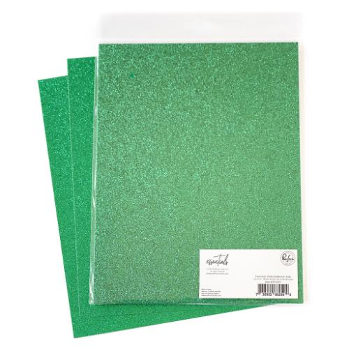 Pinkfresh Studio - Essentials Glitter Cardstock: Jade