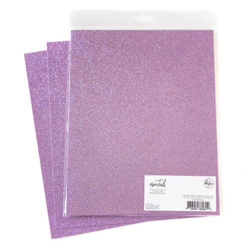 Pinkfresh Studio - Essentials Glitter Cardstock: Candy Violet