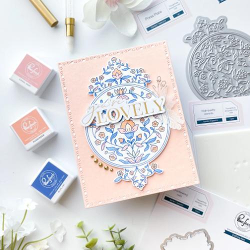 Pinkfresh Studio - Garden Tapestry press plate