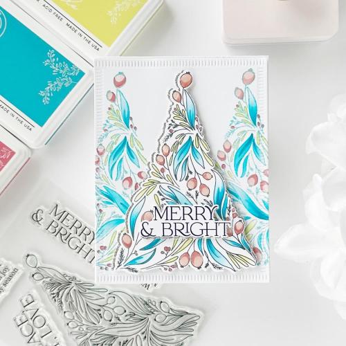 Pinkfresh Studio - Festive Foliage Tree stamp