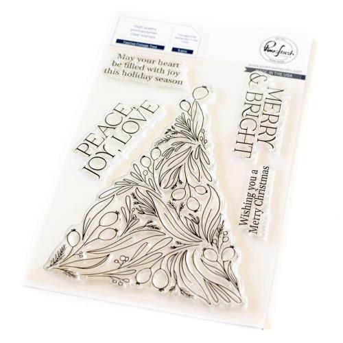 Pinkfresh Studio - Festive Foliage Tree stamp