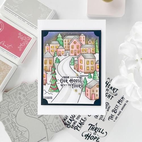 Pinkfresh Studio - Holiday Street cling stamp