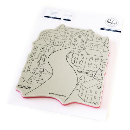 Pinkfresh Studio - Holiday Street cling stamp