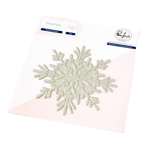 Pinkfresh Studio - Radiating Snowflake press plate
