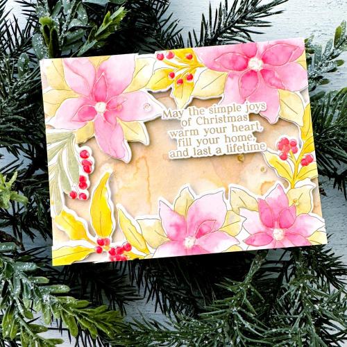 Pinkfresh Studio - Poinsettia Frame die
