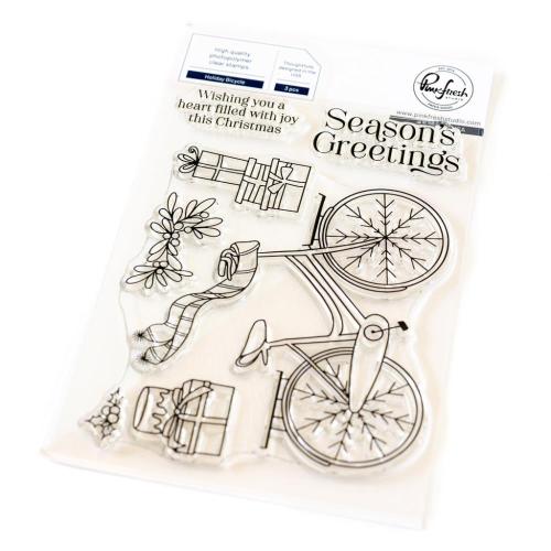 Pinkfresh Studio - Holiday Bicycle stamp
