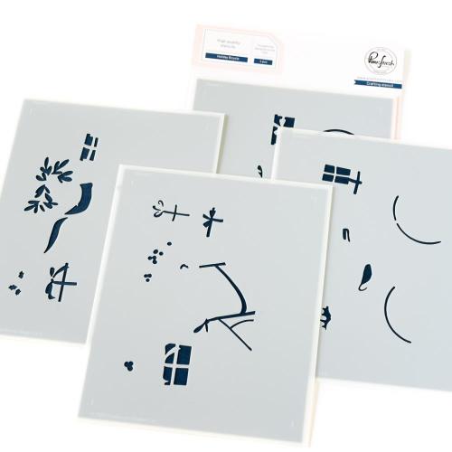 Pinkfresh Studio - Holiday Bicycle stencil