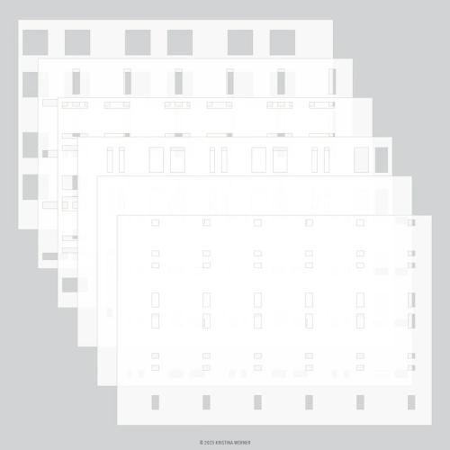 Concord & 9th Kristina Werner Plaid Perfection Stencil Set kw1242