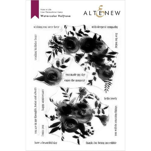Altenew Watercolor Halftone Stamp Set