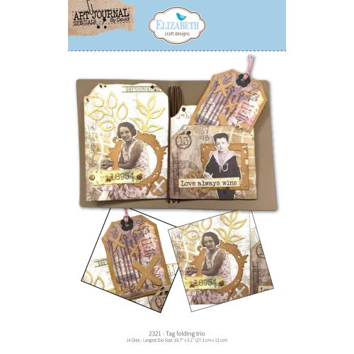Elizabeth Craft Designs Hello You! Die Tag Folding Trio (2321)