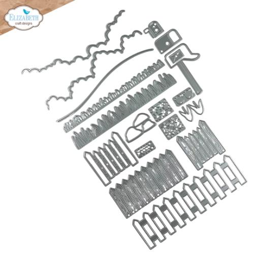 Elizabeth Craft Designs Garden edges and fence (2331)