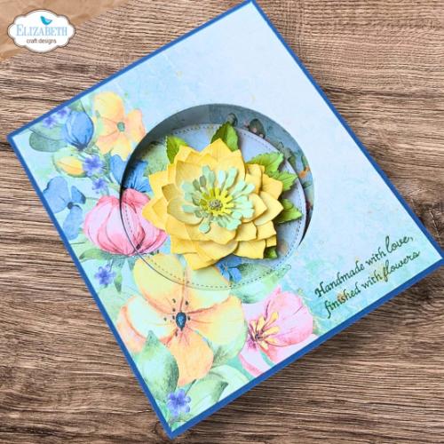 Elizabeth Craft Designs Beautiful Blooms Stamps Bloom Sentiments by Paper Flowers (CS450)