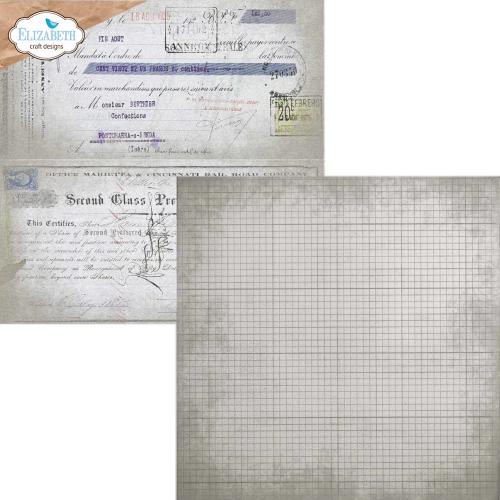 Elizabeth Craft Designs Beautifully Worn 12x12 Inch Patterned Cardstock Backgrounds Volume 5 by Devid Roodenburg (C044) - Postage as per Actual