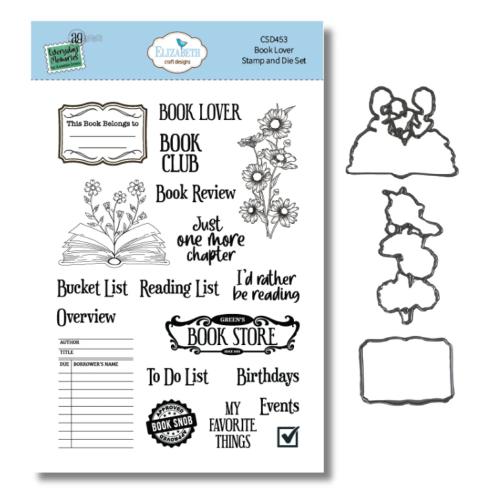 Elizabeth Craft Designs Rest & Relaxation Stamp and Die Set Book Lover by Everyday Memories (CSD453)