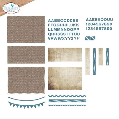 Elizabeth Craft Designs Rest & Relaxation Die Pocket Page Inserts 4 by Everyday Memories (2361)