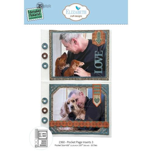 Elizabeth Craft Designs Rest & Relaxation Die Pocket Page Inserts 3 by Everyday Memories (2360)
