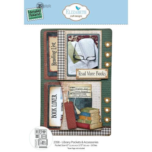 Elizabeth Craft Designs Rest & Relaxation Die Library Pockets & Accessories by Everyday Memories (2358)