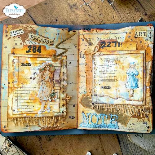Elizabeth Craft Designs Beautifully Worn Die Notebook Fragments by Devid Roodenburg (2368)