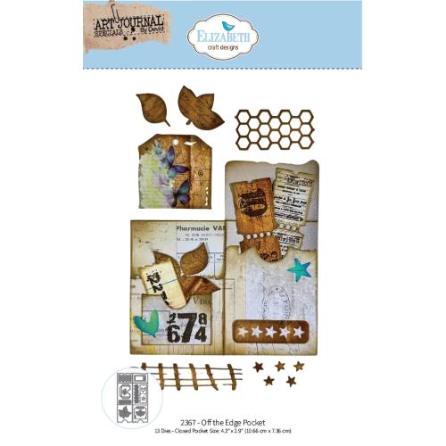 Elizabeth Craft Designs Beautifully Worn Die Off the Edge Pocket by Devid Roodenburg (2367)