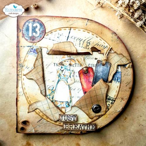 Elizabeth Craft Designs Beautifully Worn Die Rounded Pocket Page by Devid Roodenburg (2366)
