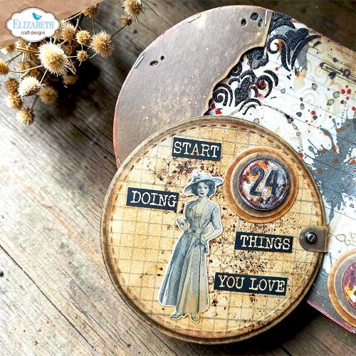Elizabeth Craft Designs Beautifully Worn Die Rounded Pocket Page by Devid Roodenburg (2366)