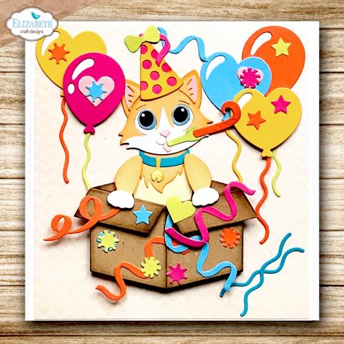 Elizabeth Craft Designs Meet the Cats Die Surprise Box by Cute & Whimsical (2374)