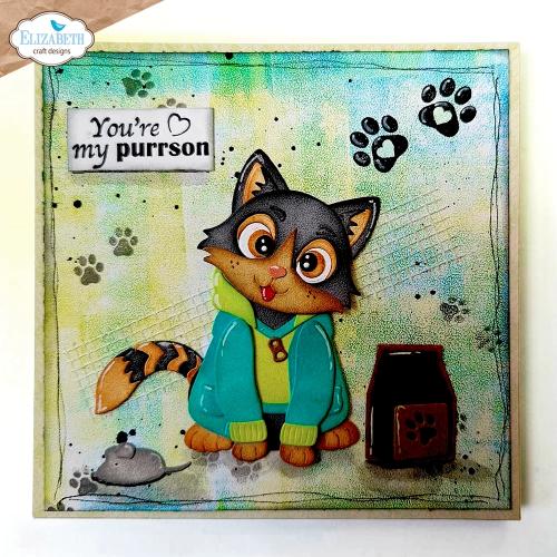 Elizabeth Craft Designs Meet the Cats Die Cat Clothing Accessories by Cute & Whimsical (2372)